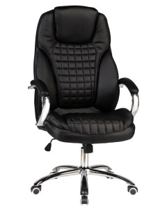 Офисное кресло для руководителей для персонала компьютерное CHESTER LMR 114B черное экоко Dobrin