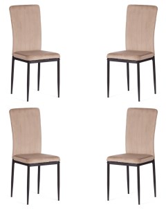 Комплект стульев для кухни VERTER 4 шт вельвет бежевый Tetchair