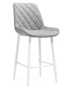 Полубарный стул Баодин светло серый белый Мебельные решения