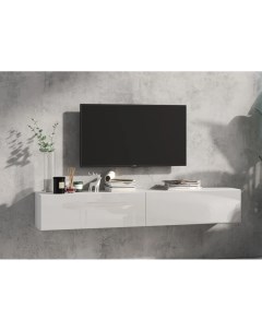 Тумба под телевизор НК мебель Somero V белый матовый глянцевый 180 2х38х30 2 см Нк-мебель