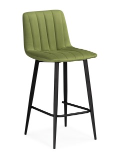 Полубарный стул Дани зеленый черный Мебельные решения