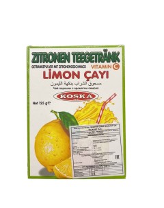 Турецкий напиток Чай растворимый с ароматом лимона содержит Витамин С 125 г Koska