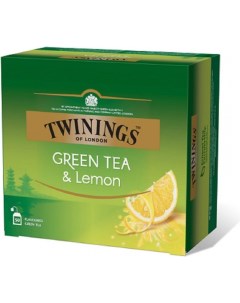 Чай Green tea Lemon зел 50 пак уп Twinings