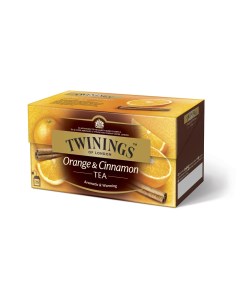 Чай чёрный Orange and Cinnamon 25 пакетов Twinings