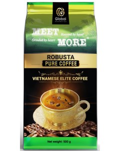 Кофе в зернах ROBUSTA PURE COFFE 500 г Meet more