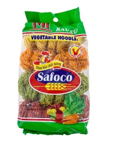 Вьетнамская тонкая овощная лапша SAFOCO цветная 500 гр Nobrand