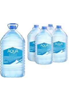 Вода питьевая Аква Минерале негазированная ПЭТ 5 л 4 штук Aqua minerale
