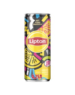 Холодный чай черный лимон 0 25 л Lipton