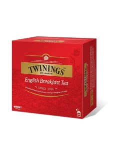 Чай English Breakfast Tea черный 50 пакетиков Twinings
