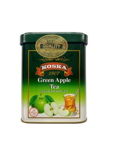 Турецкий напиток Чай растворимый с ароматом зеленого яблока 200 г Koska