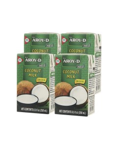 Кокосовое молоко жирность 17 19 4 шт по 250 мл Aroy-d