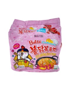 Корейская оригинальная лапша SamYang б п курица карбонара острая 5 шт по 130 г Nobrand