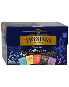 Classic Collection черный чай пяти видов в пакетиках 20 шт Twinings