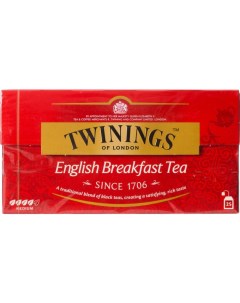 Чай черный english breakfast 25 пакетиков Twinings