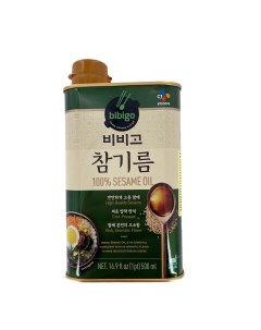 Корейское натуральное кунжутное масло Bibigo от нерафинированное 500 мл Cj