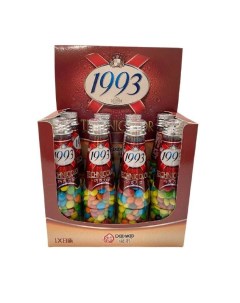 Азиатские сладости шоколадное драже 1993 TECHNICOLOR упаковка 8 бутылочек с драже 75 г Nobrand