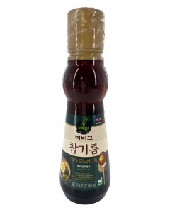 Корейское натуральное кунжутное масло Bibigo от нерафинированное 160 мл Cj