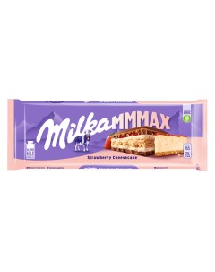 Шоколад Mmmax молочный с клубничной начинкой 300 г Milka
