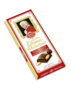 Шоколадная плитка Mozart Горький шоколад c фисташковым марципаном 100 г Reber