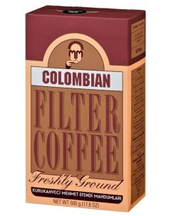 Кофе молотый Kurukahveci Colombian Filtre 250 г Mehmet efendi