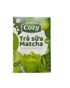 Чай Матча Латте 3 в 1 COZY пудровый матча сливки сахар 10 пакетиков Nobrand
