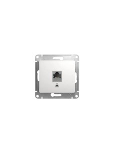 GSL000181K Glossa розетка компьютерная RJ45 кат 5E механизм БЕЛЫЙ Schneider electric