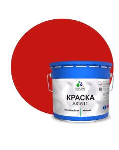 Краска АК 511 для дорожной разметки для пола RAL 3020 красный 12 5 кг Malare