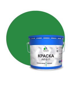 Краска АК 511 для дорожной разметки для пола RAL 6032 зеленый 12 5 кг Malare