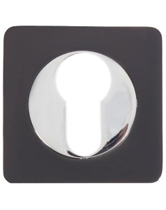 Накладка квадратная на цилиндр ЦАМ цвет чёрный хром Renz