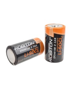 Батарейка литий тионилхлоридная ER34615M D R20 D Lithium 3 6В 3 6V 13500 мАч Robiton