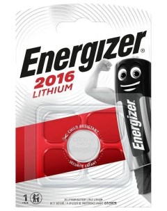 Батарейка литиевая Lithium CR2016 3V упаковка 1 шт E301021802 Energizer