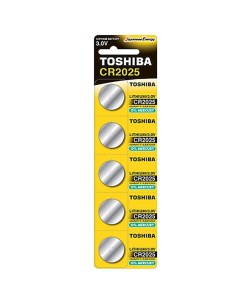 Батарейки 5Шт Cr2025 Литиевая арт CR2025CP5C Toshiba