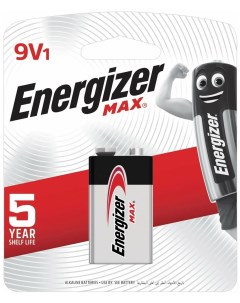 Батарейка Алкалиновая Max Крона 9V Упаковка 1 Шт E301531801 E30153180 Energizer