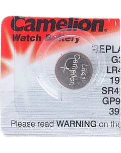 Батарейка SR41W 392 1 5V таблетка часы блистер 10шт цена за 1шт Saline Camelion