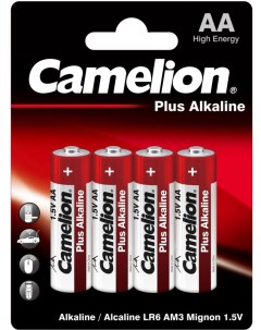 Батарейка AA LR6 1 5V блистер 4шт цена за 1шт Alkaline Plus Camelion