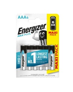 Батарейка MAX PLUS AAA LR03 6 штук в блистере Energizer
