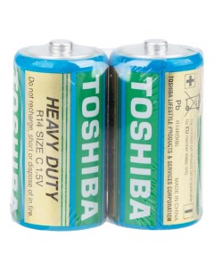 Батарейка HEAVY DUTY R14 С 1 5 В 2 штуки SR Toshiba