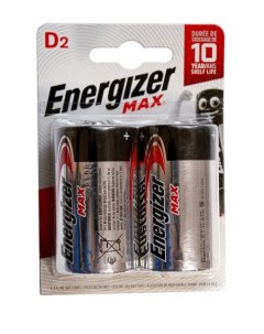 Батарейка Lr20 D2 Max Bl 2 E302306800 Energizer