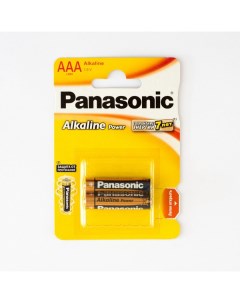 Батарейка Alkaline Power 1 5 В AAA LR03 2 штуки в блистере Panasonic
