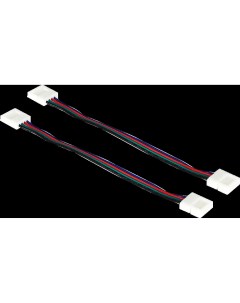 Коннекторы для RGB светодиодной ленты 5050 12 24 В 10 мм IP20 2 клипсы с проводами Apeyron