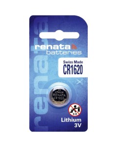Батарейка Cr1620 3V Таблетка Пульт Сигнализации Ключ Блистер 1Шт Lithium rena Renata
