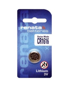 Батарейка Cr1616 3V Таблетка Пульт Сигнализации Ключ Блистер 1Шт Lithium rena Renata