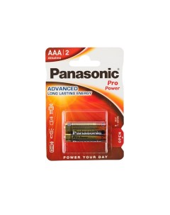 Батарейка Pro Power Xtreme 1 5 В AAA LR03 2 штуки в блистере Panasonic