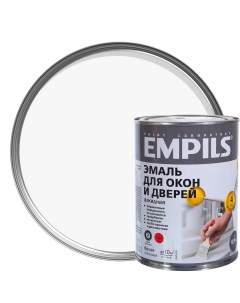 Эмаль для окон и дверей PL цвет белый 0 9 кг Empils