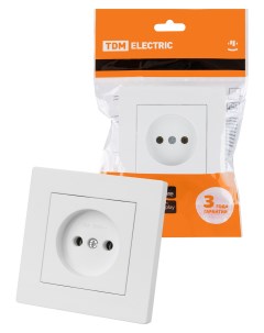 Розетка 2П 10А 250В белая Сенеж TDM SQ1816 0030 Tdm еlectric