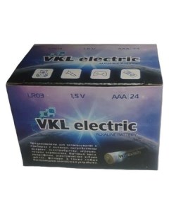 LR 03 ААА Alkaline BOX 24 батарейка 1 5В 24 1200 1194413 Vkl electric