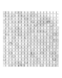 Мозаика I Тilе 4M088 15T мрамор белая 29 8 x 29 8 см Natural mosaic