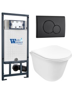 Комплект 10000011131 унитаз Telbach 004 GL WT инсталляция кнопка смыва Ma Weltwasser