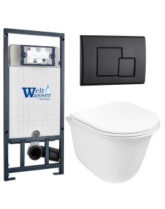 Комплект 10000011133 унитаз Telbach 004 GL WT инсталляция кнопка смыва Ma Weltwasser