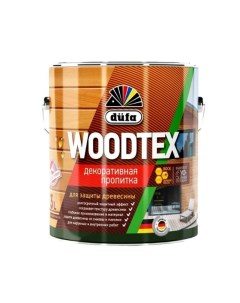 Пропитка декоративная для защиты древесины алкидная Woodtex орегон 3 л Dufa